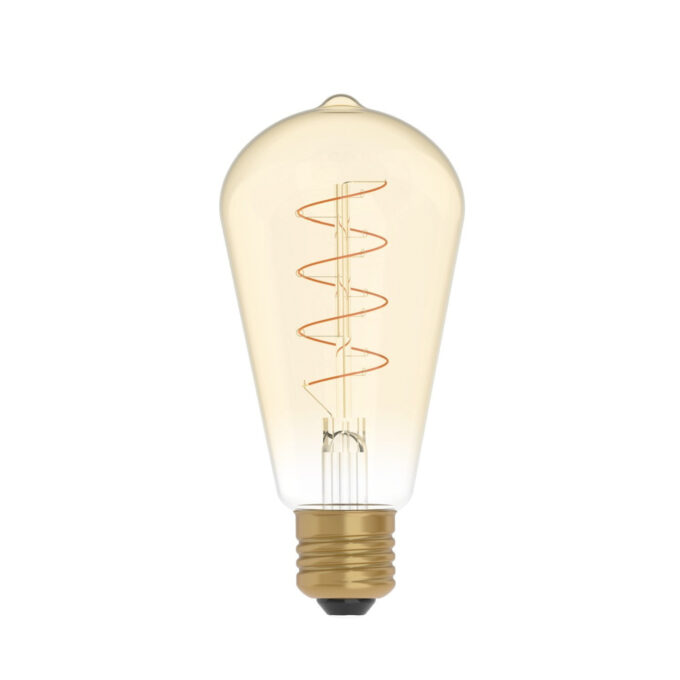 Dekoratyvi LED lemputė Golden Spiral Edison E27_4W_1800K