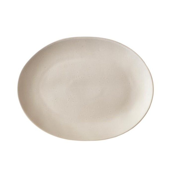 Ovali lėkštė Bitz Grill, smėlio balta