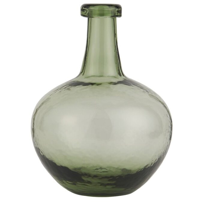Stiklinė vaza Baloon Green, H24 cm