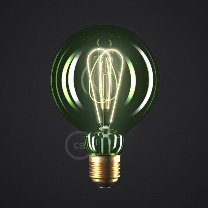 Dekoratyvi LED lemputė Emerald Curved double loop