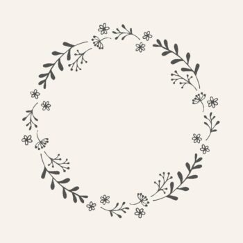 Servetėlės Flower wreath