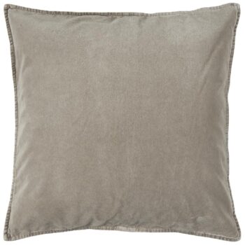 Pelenų pilkumo aksomo pagalvėlės užvalkalas