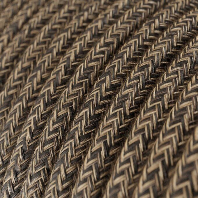 Tekstilinis laidas, rudas melanžinis