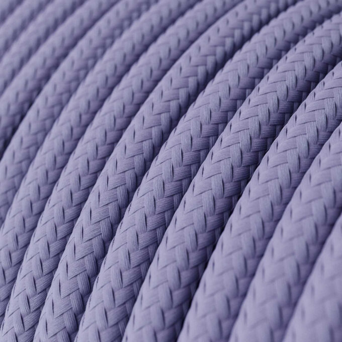 Tekstilinis laidas šviesiai violetinis
