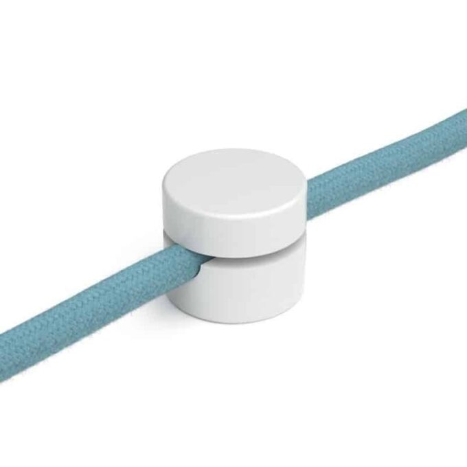 Laido fiksatorius-laikiklis, baltas, ø2,2 cm, plastikinis