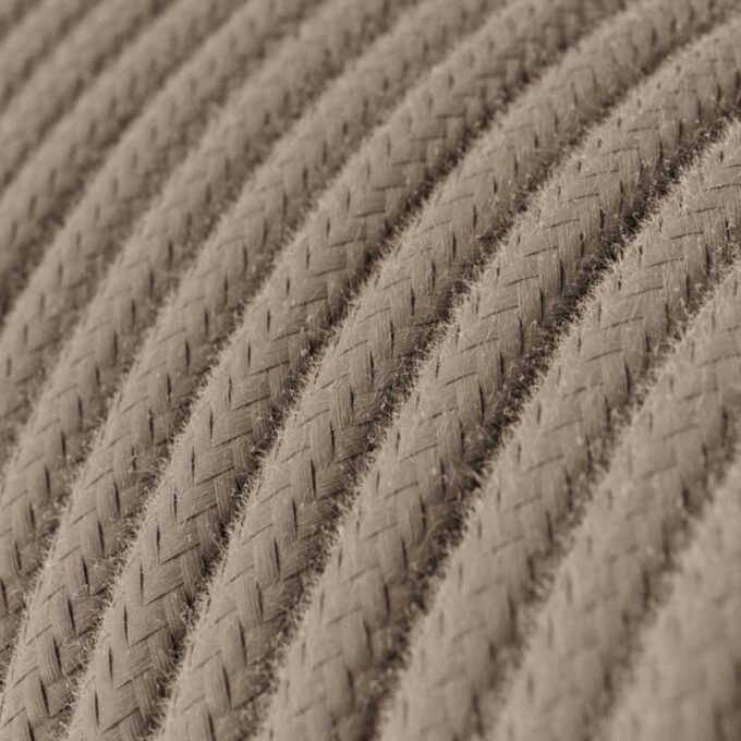 Tekstilinis laidas, smėlio spalvos