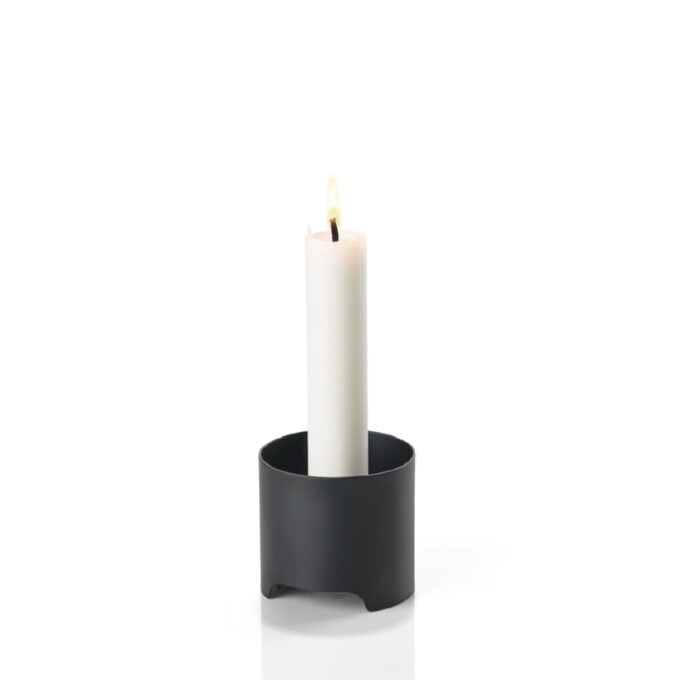 Žvakidė SINGLES juoda, ø6 cm