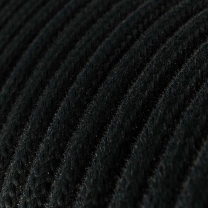 Tekstilinis laidas 3 x 0,75mm2, juodas, matinis