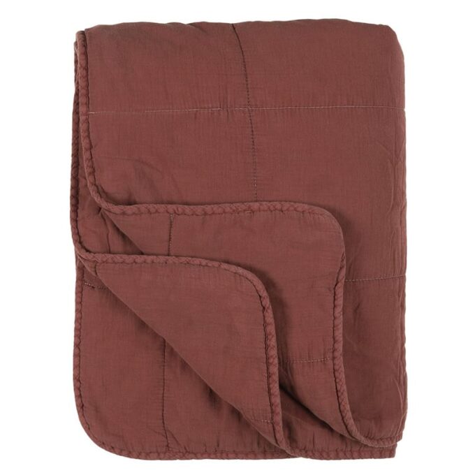 dygsniuota antklode rudziu spalvos
