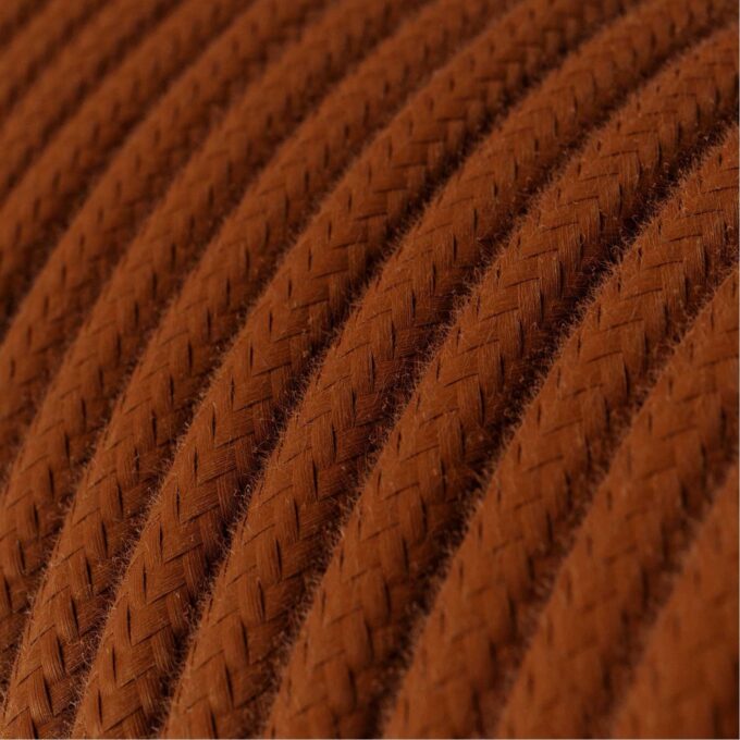 Tekstilinis laidas Cinnamon rudas