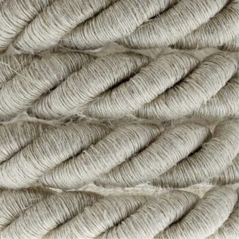 Tekstilinis laidas Rope XL 3 x 0.75 mm², Ø16 mm, lino