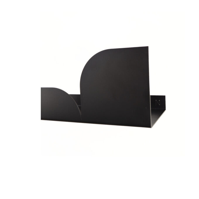 Lentynėlė voniai Bauhaus juoda, 60 x 10 cm