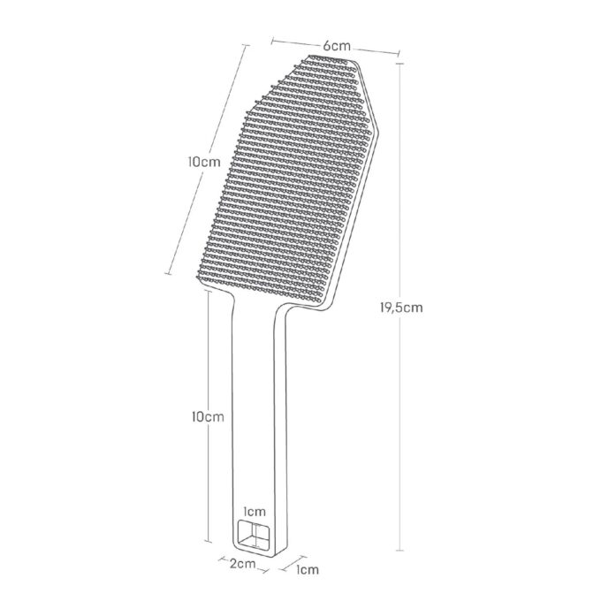 Silikoninis šepetys indams plauti su magnetu Tower