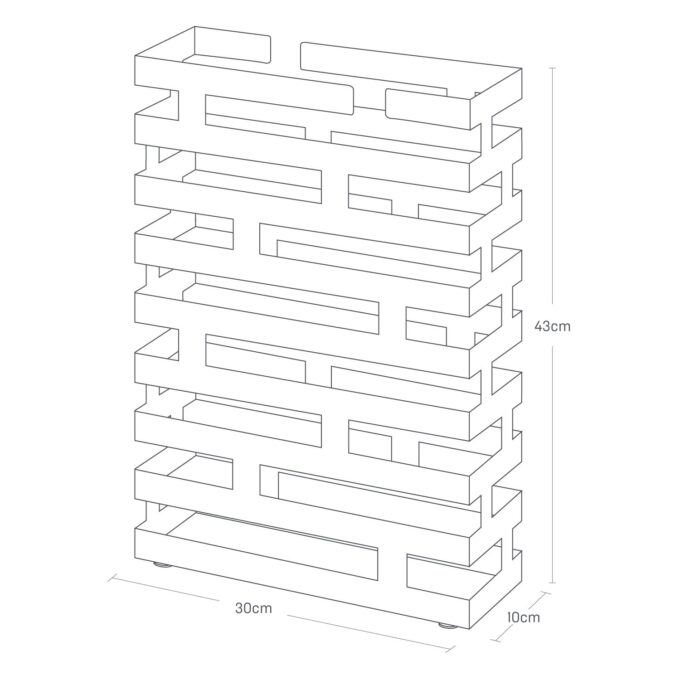 Skėčio stovas Brick, juodas