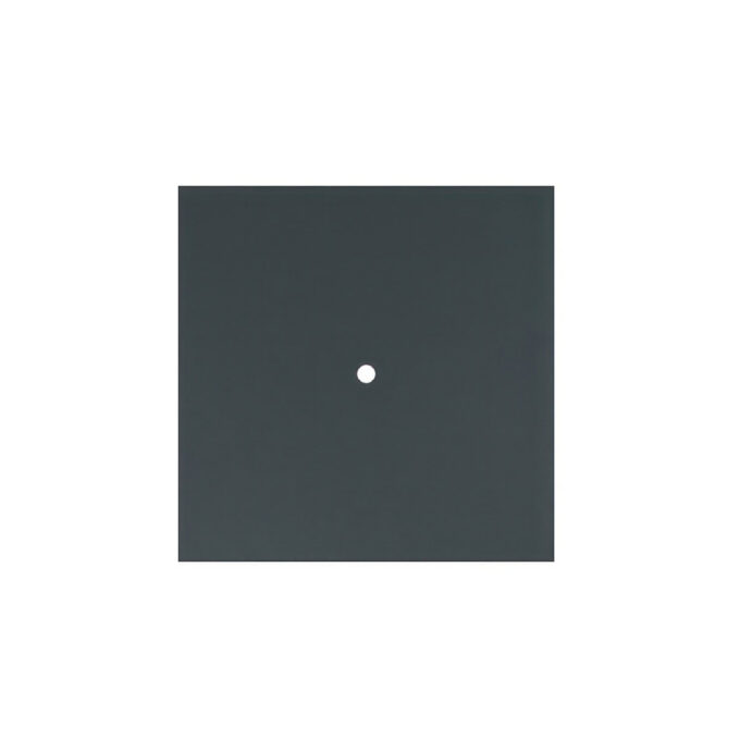 Lubų dangtelis XL metalinis, 20 x 20 cm, antracito, 1 centrinė ir 4 šoninės angos