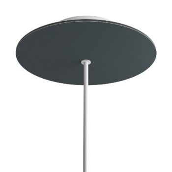 Lubų dangtelis XL metalinis, ø20 cm, pilka Anthracite,1 anga