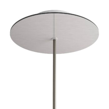 Lubų dangtelis XL metalinis, ø20 cm, pilkas Satin Steel, 1 anga