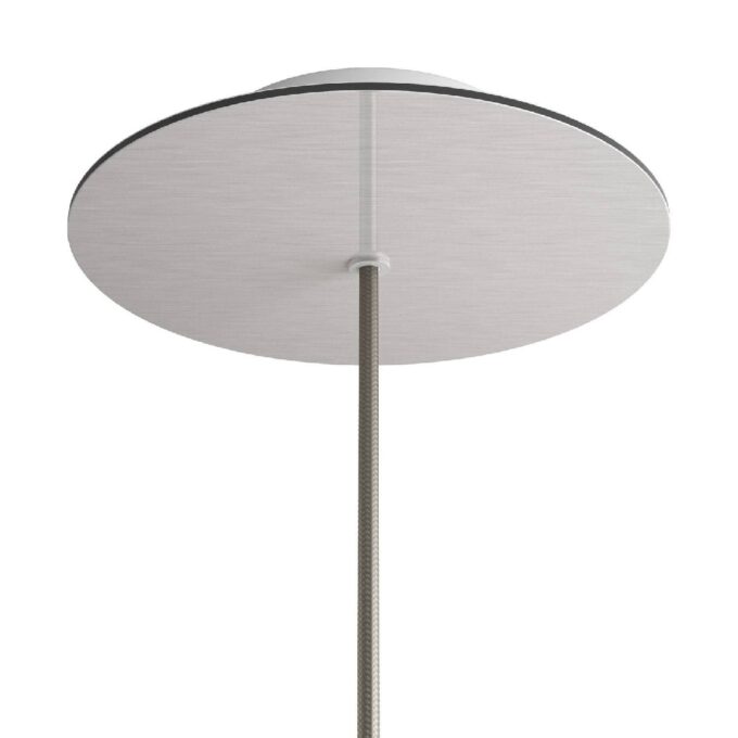 Lubų dangtelis XL metalinis, ø20 cm, pilkas Satin Steel, 1 anga
