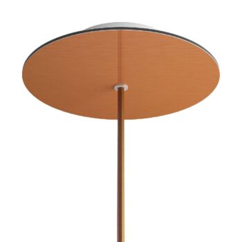 Lubų dangtelis XL metalinis, ø20 cm, vario Satin Copper, 1 anga