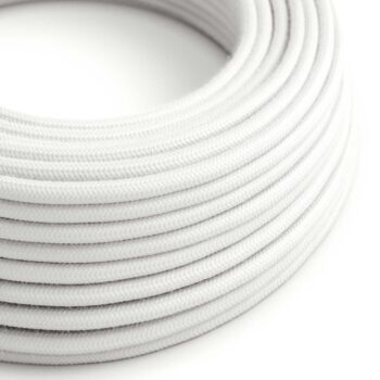 Tekstilinis kabelis (laidas) 0,75 mm², baltas matinis pagrindine