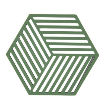 Karščiui atsparus padėkliukas Hexagon žalias