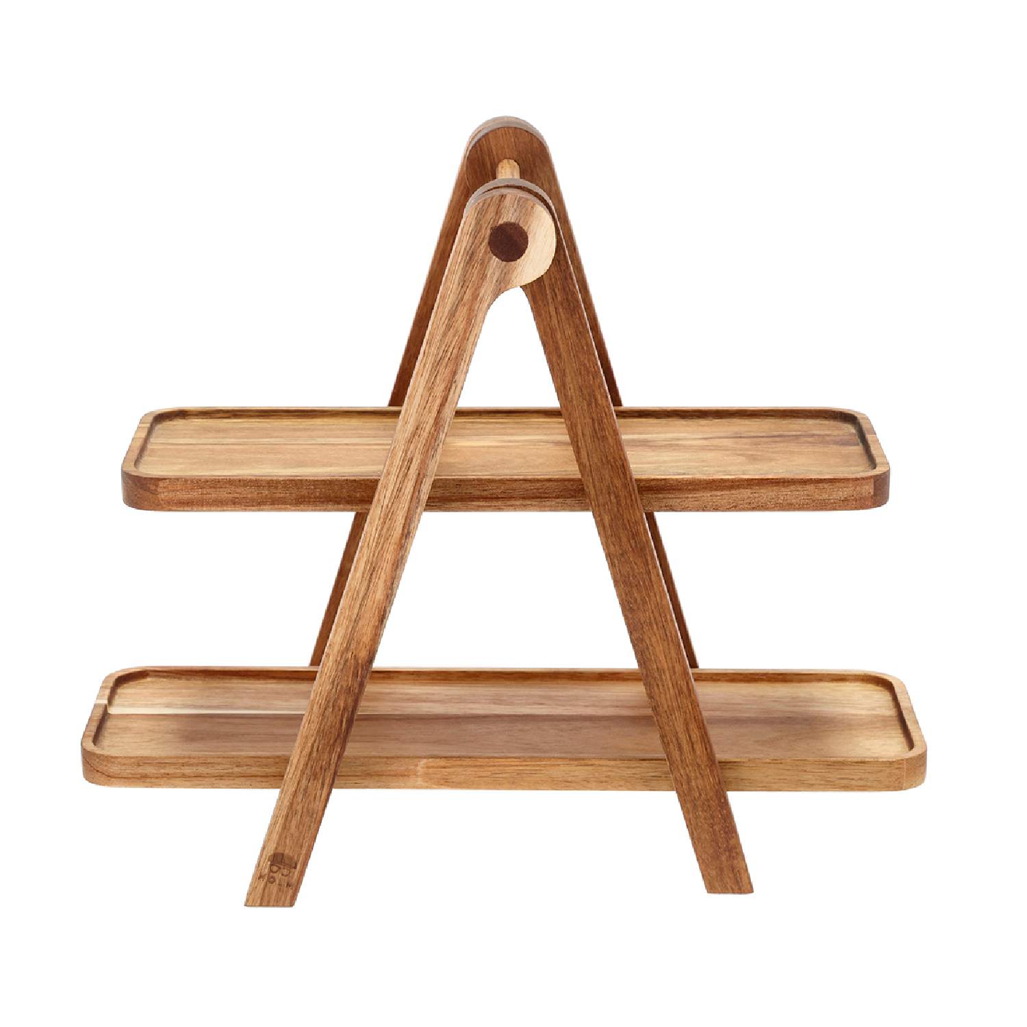 Dviejų aukštų medinis serviravimo padėklas Holm Dviejų aukštų medinis serviravimo padėklas Holm, pagrindine